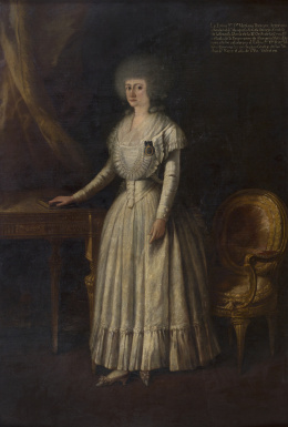 542.  CÍRCULO DE FRANCISCO FOLCH CARDONA (Escuela española, siglo XVIII)Retrato de María Ana de Pontejos y Sandoval (1807-1834).