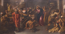 1172.  ESCUELA VALENCIANA, PRIMERA MITAD DEL SIGLO XVIILa expulsión de los mercaderes del Templo.