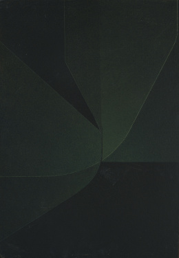 337.  CRISTÓBAL POVEDANO ORTEGA (Priego de Córdoba, 1933)Composición en verdes, 1979.