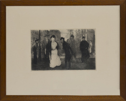 885.  RICARDO BAROJA NESSI (Huelva, 1871-Navarra, 1953)La escandalosa o El piropo, ca. 1908