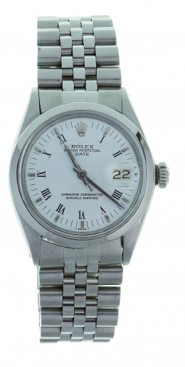 826.  Reloj ROLEX Oyster perpetual date en acero