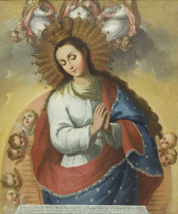 909.  ESCUELA MEXICANA, SIGLO XVIIINuestra Señora de los Ángelesh. 1790.