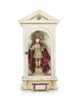 1169.  “Niño Jesús como Salvator Mundi” Escuela española, h. 1800.