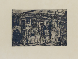 411.  JOSÉ GUTIÉRREZ SOLANA (Madrid, 1886 - 1945)Chozas de la Alhóndiga