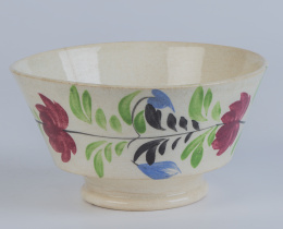 642.  "Cunca" con flores pintadasSargadelos, tercera época (1845-1862)