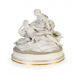 1238.  Biscuit, grupo escultórico mitólogico.Manufactura Nacional de Sévres, 1908.S. XX.