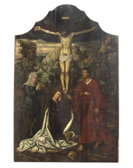 865.  ESCUELA FLAMENCA, H. 1500Crucifixión.