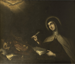 891.  ESCUELA MADRILEÑA, SEGUNDA MITAD DEL SIGLO XVIISanta Teresa.