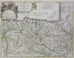 914.  JEAN BAPTISTE NOLIN (1657- 1708)Mapa de Vizcaya.