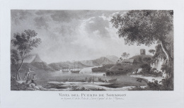 786.  FERNANDO BRAMBILLA (1763-1832)Vista del Puerto de Sorsogon en la parte S.E. de la Isla de Luson capital de las Filipinas