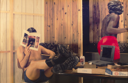 478.  TXOMIN BADIOLA (Bilbao, 1957)Vida cotidiana (con dos personajes pretendiendo ser humanos), 1995