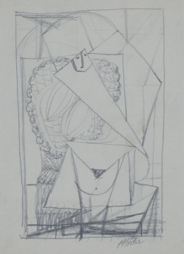 873.  MANUEL ÁNGELES ORTIZ (Jaén, 1895 - París, 1984)Mujer sentada.