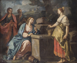 946.  ESCUELA ITALIANA, SIGLO XVIIICristo y la Samaritana.