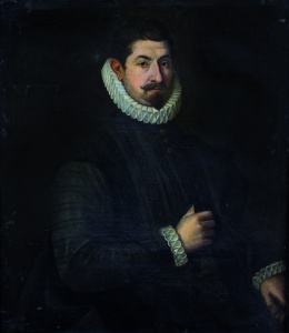 920.  ESCUELA ESPAÑOLA, H. 1630Retrato de caballero con gola.