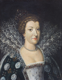 426.  ESCUELA FLAMENCA, SIGLO XIXRerato de Ana de Austria.