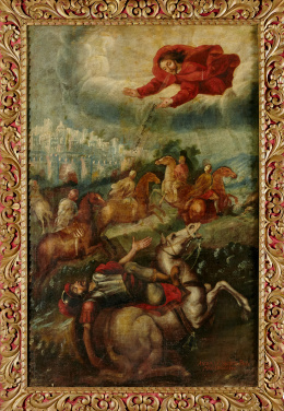 826.  ANTONIO ENRIQUEZ (Escuela mexicana, S. XVIII)La Conversión de San Pablo.