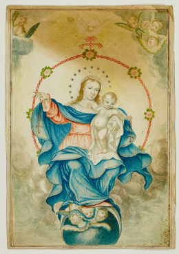 272.  ESCUELA ESPAÑOLA, H. 1800Virgen del Rosario..