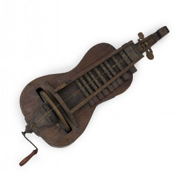 1544.  Zanfoña o zanfona instrumento musical de cuerda.