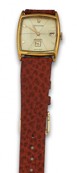 678.  Reloj BOUCHERON años 50 chapado en oro 10040 C.