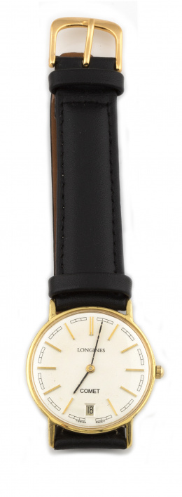684.  Reloj LONGINES modelo Comet años 50 chapado en oro .