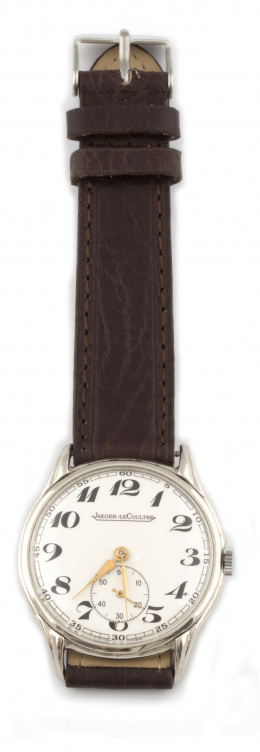 681.  Reloj JAEGER LE COULTRE años 30-40 en acero.