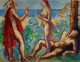 767.  JOSÉ MOMPOU (Barcelona, 1888 - Vic, 1968)“La Creación de Adán y Eva”.