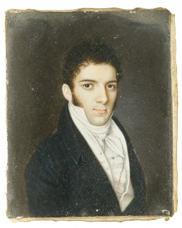 190.  LUIS DE LA CRUZ Y RÍOS (Santa Cruz de Tenerife, 1776 - Antequera, 1853)Retrato de caballero..