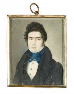 181.  ESCUELA ESPAÑOLA, SIGLO XIXRetrato de caballero..