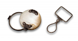 719.  Dos lupas de pps s XX en plata.