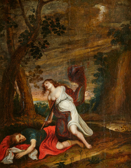 243.  ESCUELA FLAMENCA, SIGLO XVIIPiaramo y Tisbe..