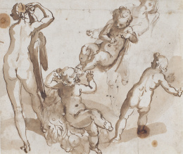 924.  JAN VAN BOCKHORST (Munster, 1604- Amberes, 1669)Estudios de desnudos.