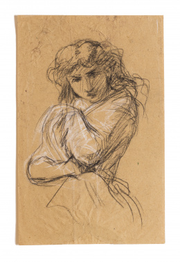 980.4.  RAMÓN MARTÍ ALSINA  (Barcelona, 1826-1894)Estudio de mujer.