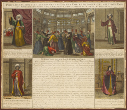 741.  HENRI ABRAHAM CHATELAIN  (1684 - 1743)"Portraits Du Moufti & Autres Gens de Loi De L&#39;Empire Ottoman Avec Celui D&#39;un Emir"