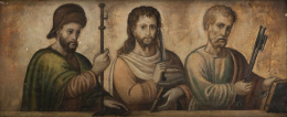 912.  ESCUELA ESPAÑOLA, SIGLO XVIApóstoles: Santiago, Bartolomé y Pedro