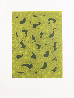 432.  ALFREDO ALCAÍN (Madrid, 1936)Manchitas sobre verde y Arcos, 2003