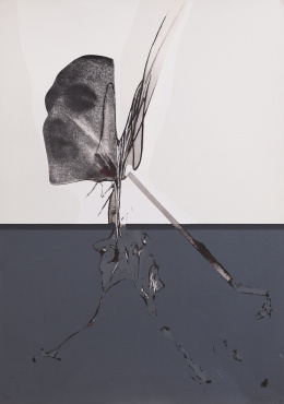 434.  DARÍO VILLALBA (San Sebastián, 1939 - Madrid, 2018)Face in red I, 1974