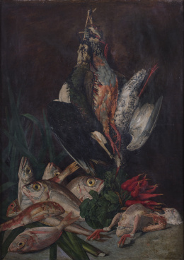 871.  ESCUELA VALENCIA, SIGLO XIXBodegón de peces