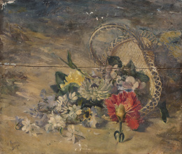 899.  ANTONIO APARICI SOLANICH (Valencia, siglo XIX)Bodegón de flores