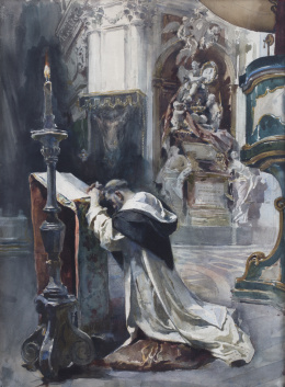 715.  ALEJANDRO FERRANT FISCHERMANS (Madrid 1843- 1917)Interior d