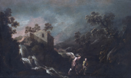 288.  IGNACIO DE IRIARTE (1621-1670)Tobías y el ángel.