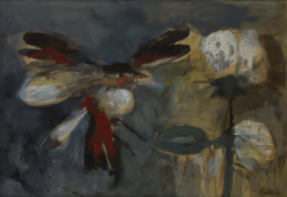 700.  JOSÉ PAREDES JARDIEL (Madrid, 1928 - Villajoyosa, Alicante, 2000)Pájaros y flores, 1963
