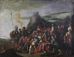 810.  SEGUIDOR DE FRANS FRANCKEN el Joven (1581-1642)Camino al calvario