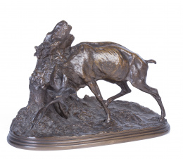 1151.  Piere Jules Mêne (1810-1879).Berrea en bronce.