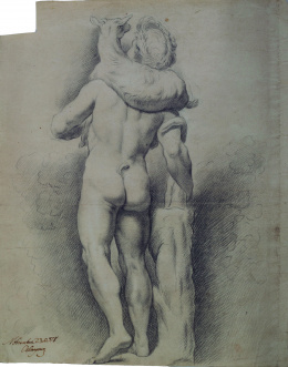 777.  ZACARÍAS GONZÁLEZ VELÁZQUEZ (Madrid, 1763-1834)Estudio de Fauno del cabrito 