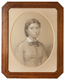 808.  ROMAIN CAZES (1808-1881)Retrato de Soler y Rovirosa y retrato de dama