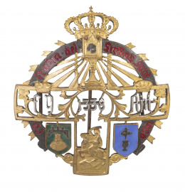 373.  Placa de la Real Cofradía de los Caballeros del Santísimo y de Santiago de Burgos