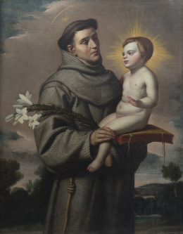 829.  ANTONIO ARIAS (1614- 1684)San Antonio de Padua