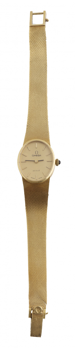 396.  Reloj OMEGA de Ville en oro amarillo de 18K