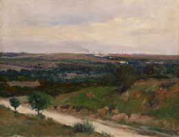 902.  AURELIANO DE BERUETE  (Madrid, 1845-1912)La cuesta de las perdices, 1902