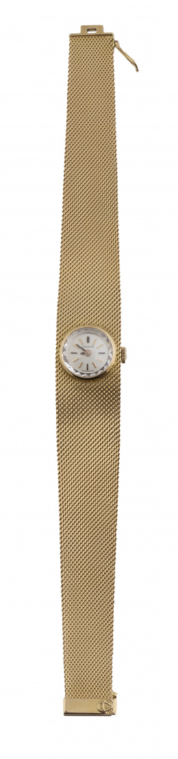 399.  Reloj de pulsera LONGINES en malla de oro años 60